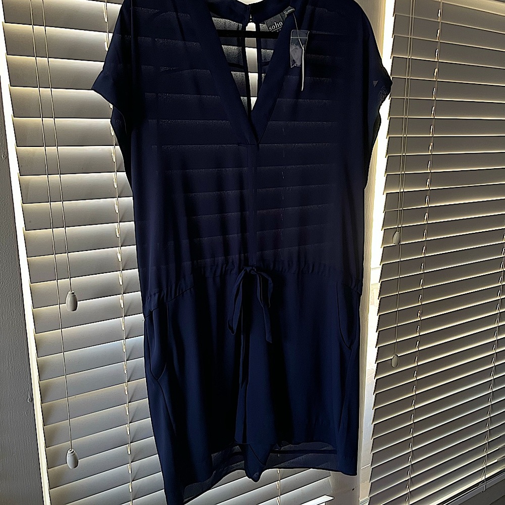 SOHO NEW YORK & COMPANY: Navy Blue Romper